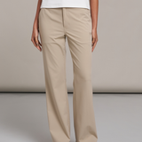 Tee Flared Pants 微喇叭長褲 - BEIGE