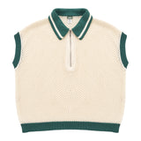 Women's Knit Wear 針織短版 POLO 衫-Beige