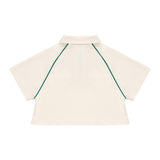 Cropped Polo Shirt 短版POLO衫 - BEIGE