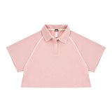 Cropped Polo Shirt 短版 POLO 衫 - LIGHT PINK