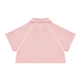 Cropped Polo Shirt 短版 POLO 衫 - LIGHT PINK