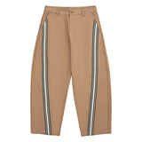 Panel Trouser 條紋長褲 - BROWN