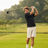 Knitted Golf Shirt - Black