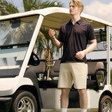 Knitted Golf Shirt - Black