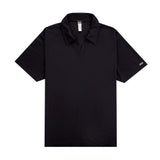 Knitted Golf Shirt - Black