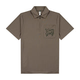 Logo Pocket Polo 字標口袋 POLO 衫 - BROWN