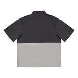 Flap Shirt 拼接運動襯衫 - GREY