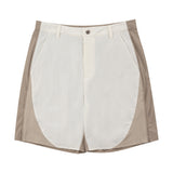 Fairway Shorts 精緻拼接短褲 - BEIGE