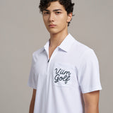 Logo Pocket Polo 字標口袋 POLO 衫 - WHITE