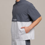 Flap Shirt 拼接運動襯衫 - GREY