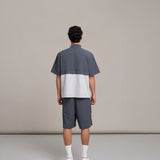 Flap Shirt 拼接運動襯衫 - GREY